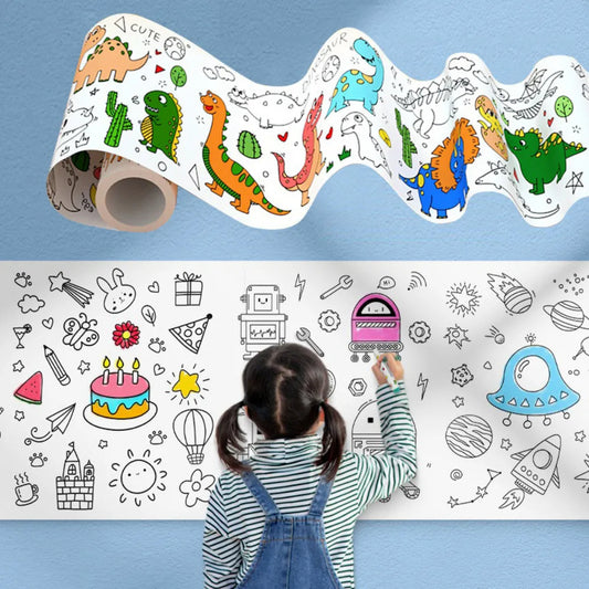Doodle Paper Roll – Easy Stick & Draw Anywhere - Unipiq