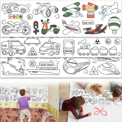 Doodle Paper Roll – Easy Stick & Draw Anywhere - Unipiq
