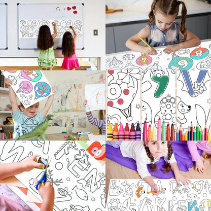 Doodle Paper Roll – Easy Stick & Draw Anywhere - Unipiq