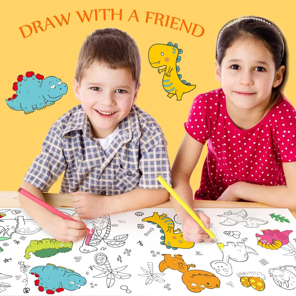 Doodle Paper Roll – Easy Stick & Draw Anywhere - Unipiq