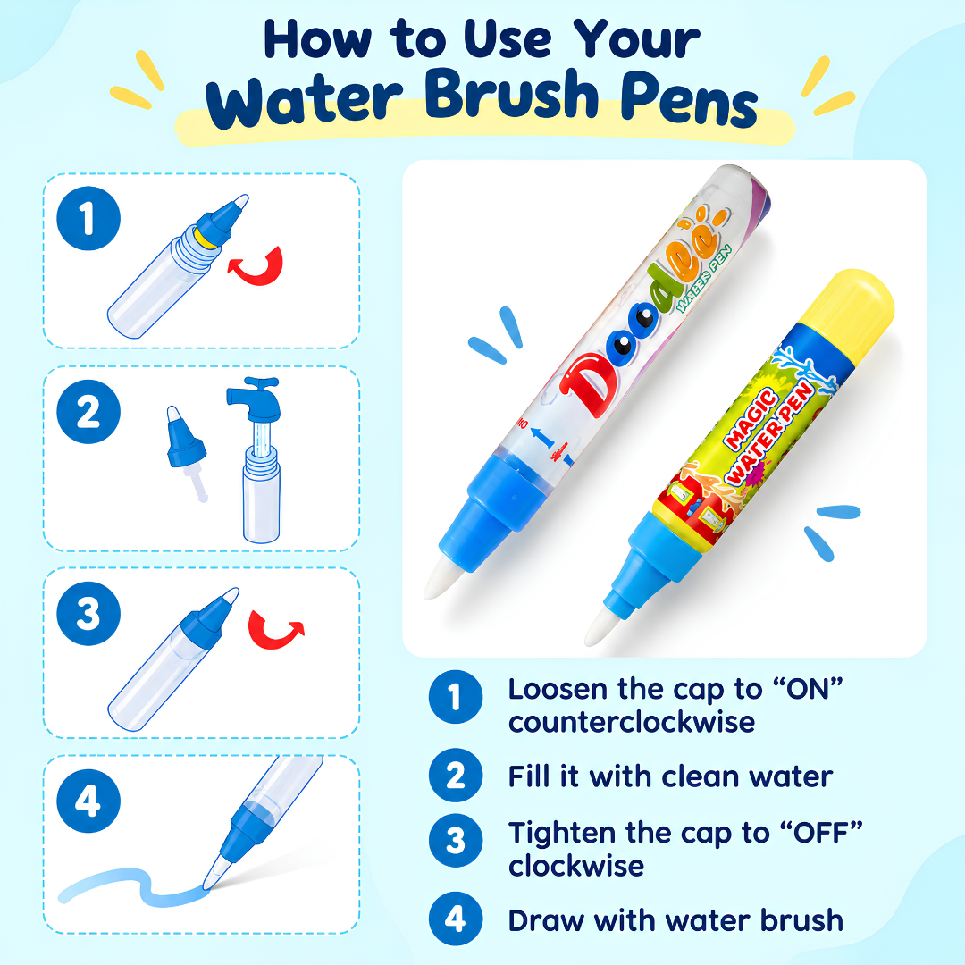 Water Doodle Mat - Easy, mess-free fun